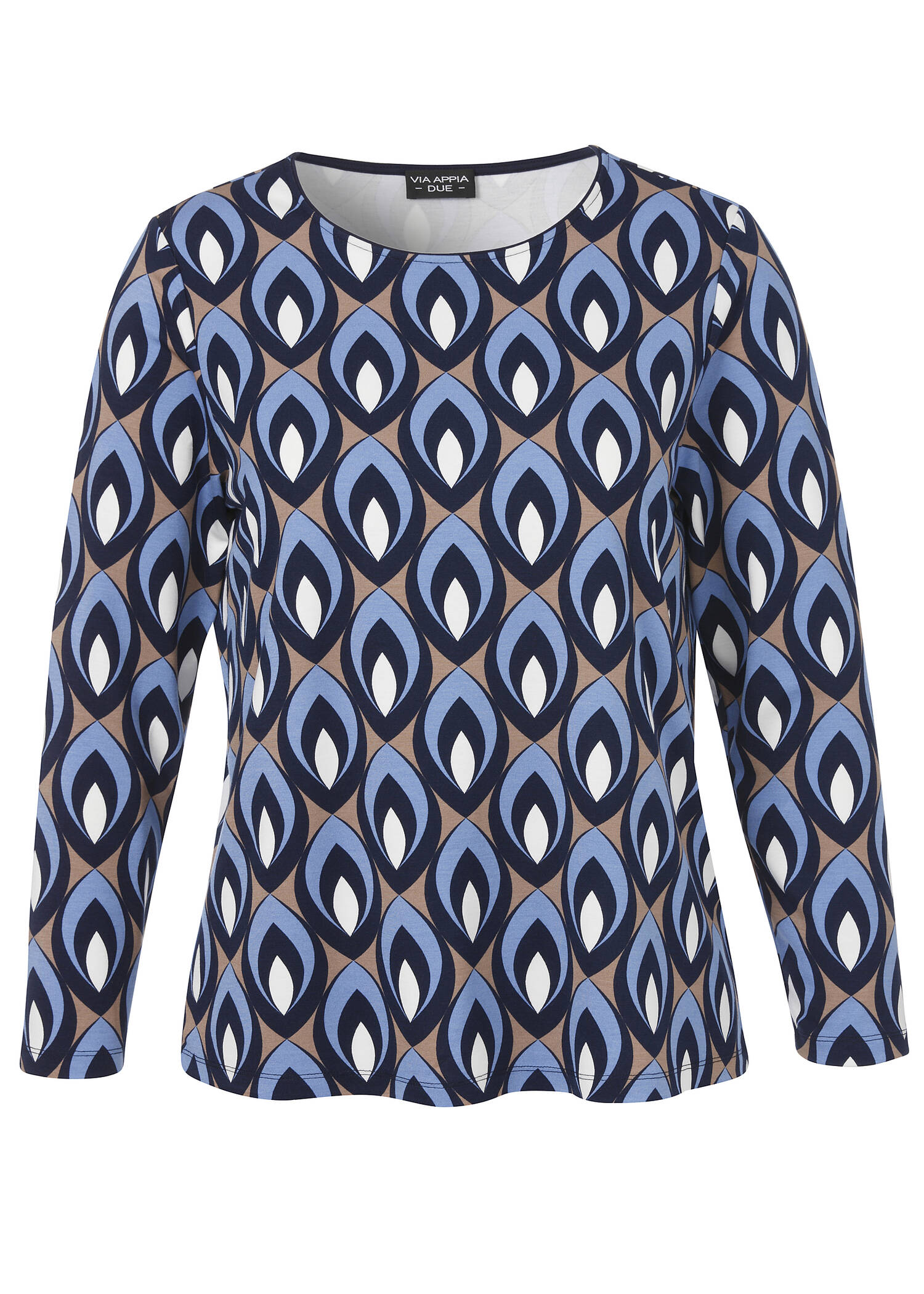 Langarm-Shirt mit Allover-Print /