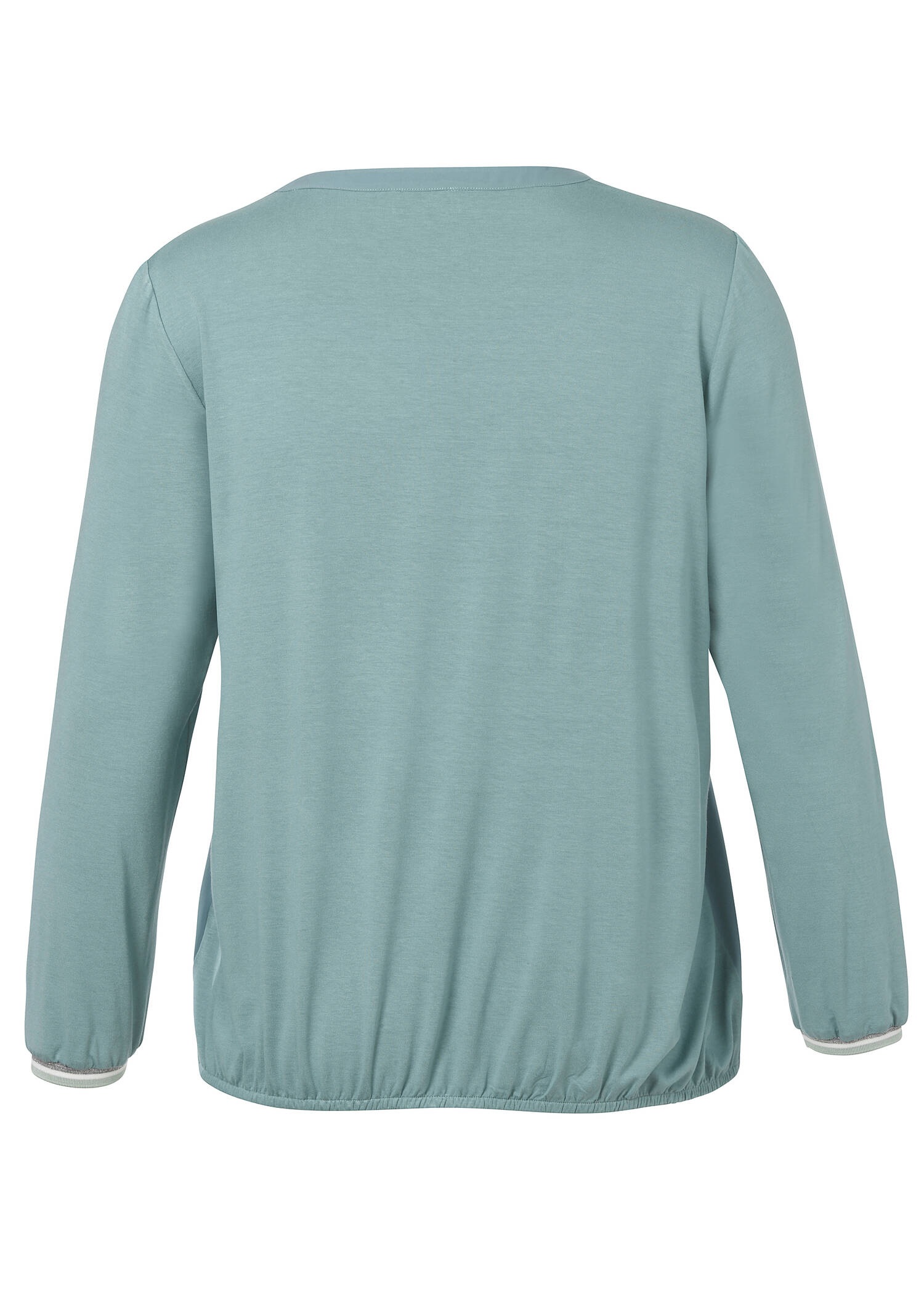 Langarm-Blusenshirt mit Gummizugbund /