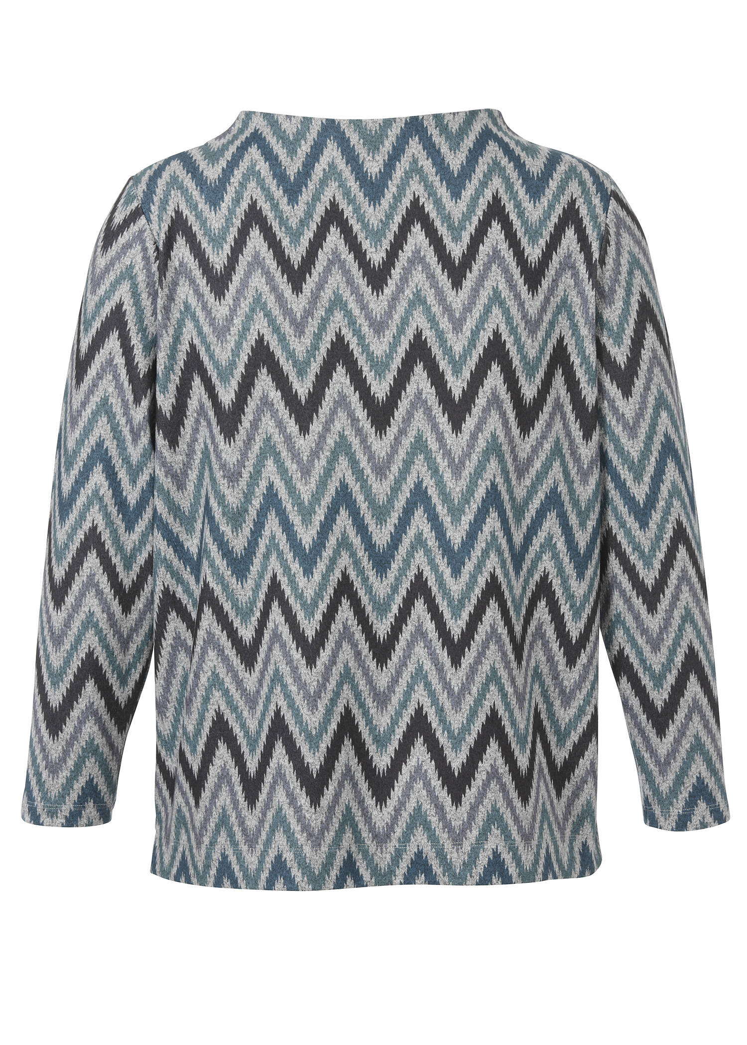 Print Sweatshirt mit Kelchkragen /