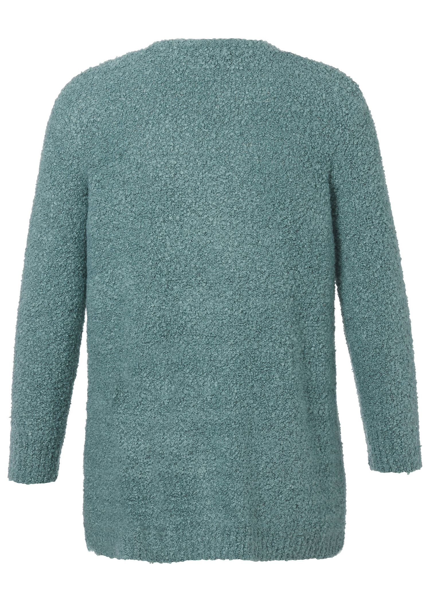 Flauschige Bouclé-Strickjacke /
