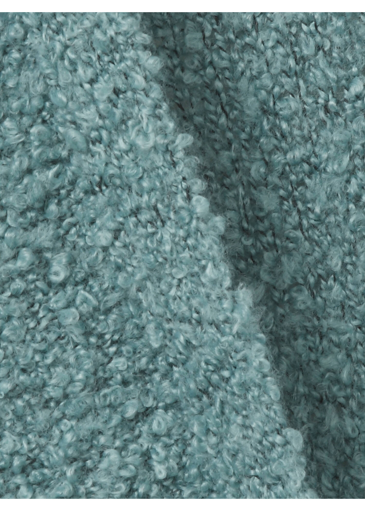 Flauschige Bouclé-Strickjacke /