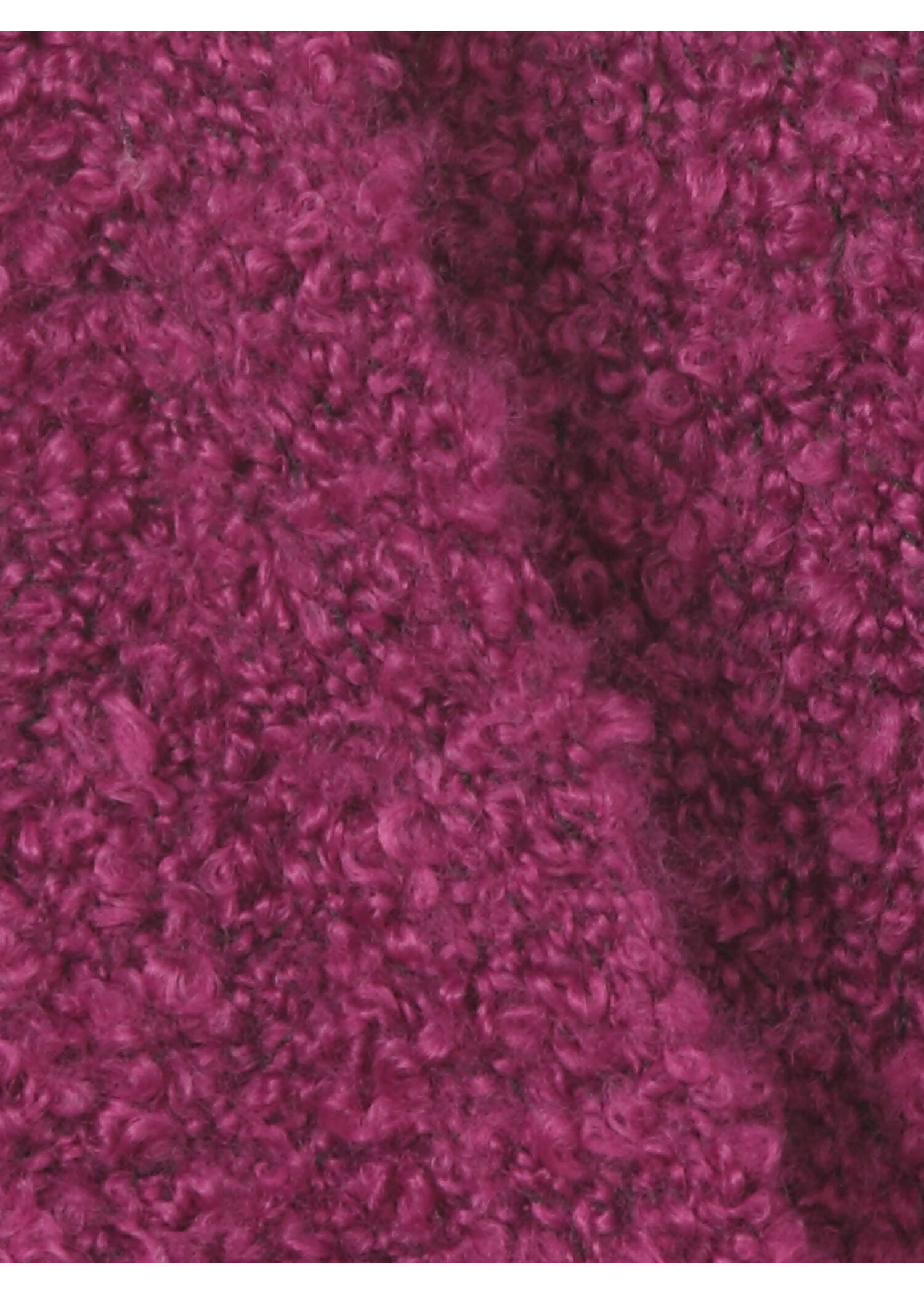 Flauschige Bouclé-Strickjacke /