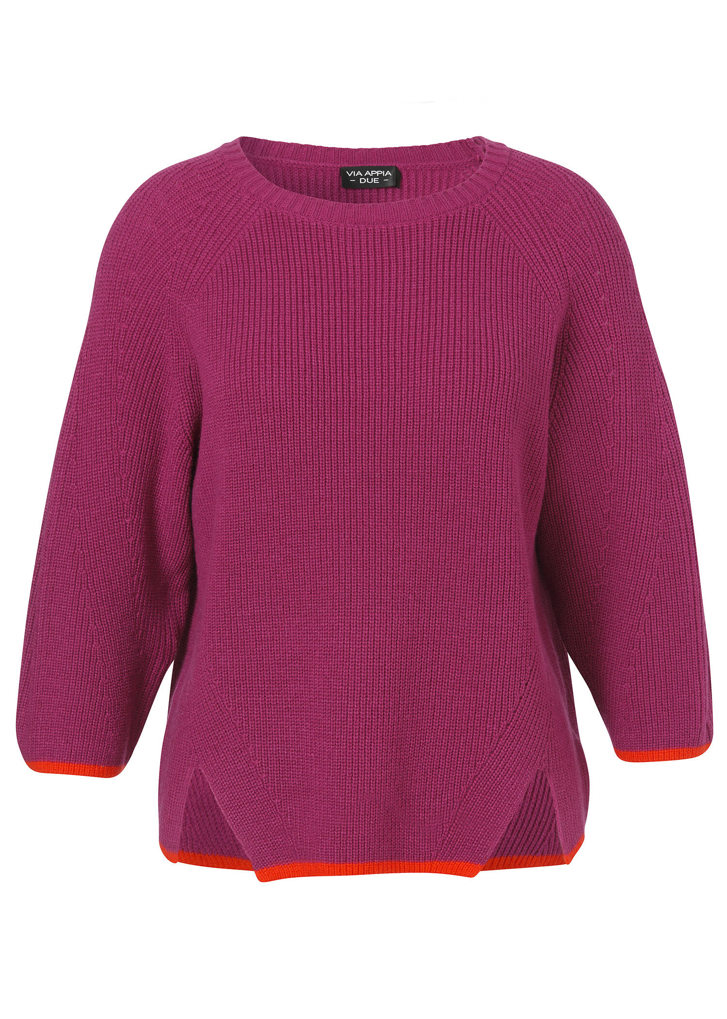 Kuscheliger Strick-Pullover in Trendfarbe /
