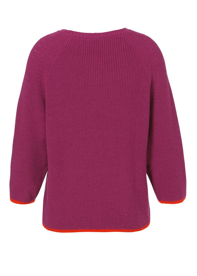 Kuscheliger Strick-Pullover in Trendfarbe / 