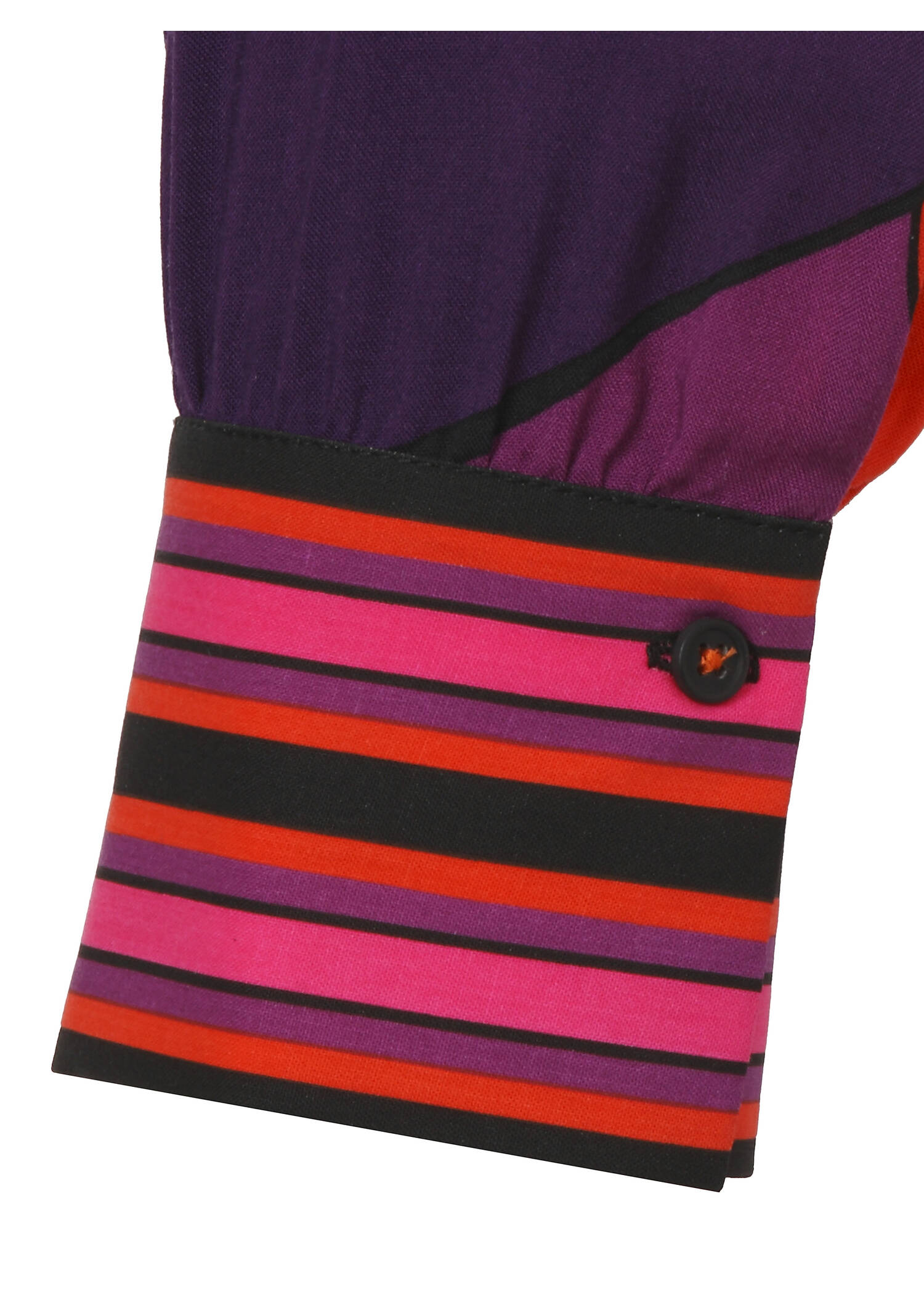 Leicht ausgestelltes Viskose-Kleid mit Nahttaschen /