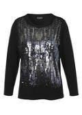 Veredeltes Sweatshirt mit Pailletten / 