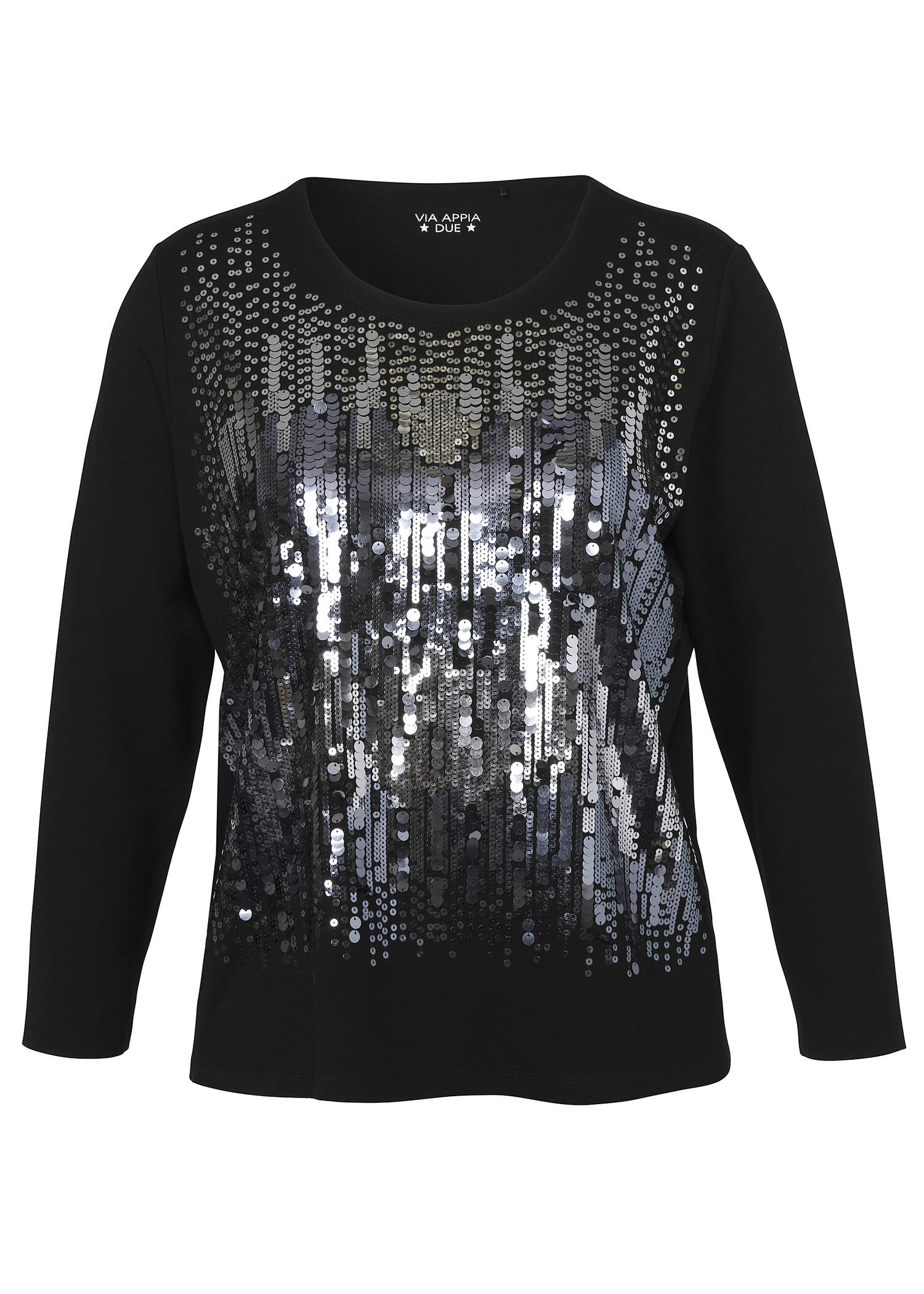 Veredeltes Sweatshirt mit Pailletten /