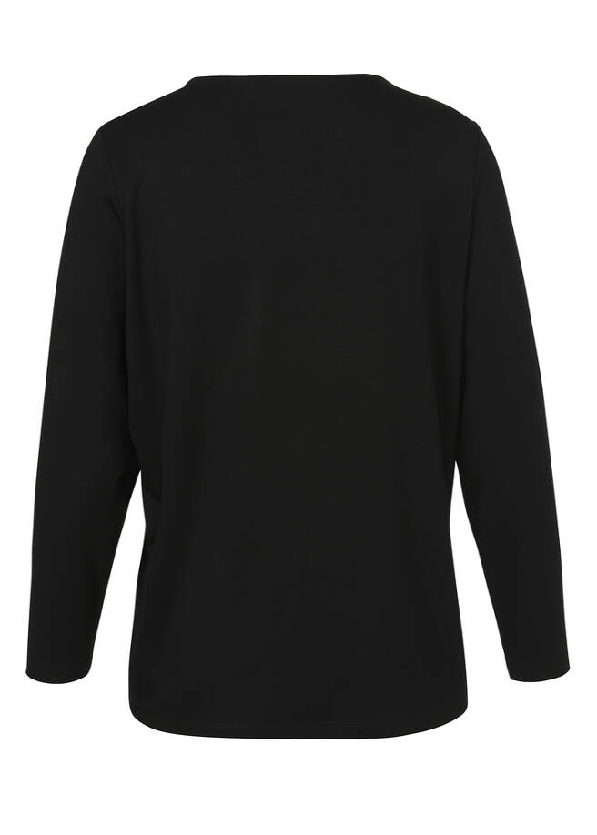 Veredeltes Sweatshirt mit Pailletten / 