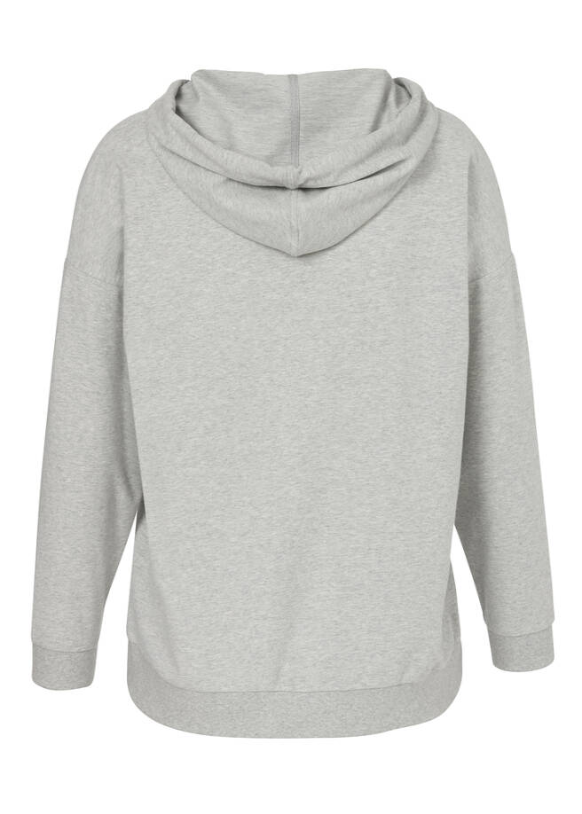 Weiches Kapuzen-Sweatshirt mit verzierter Front / 