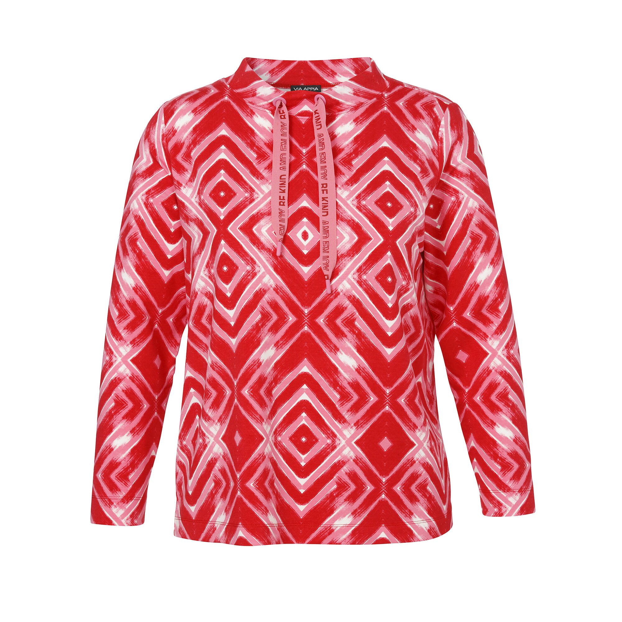 Stehkragen-Sweatshirt mit Allover-Print