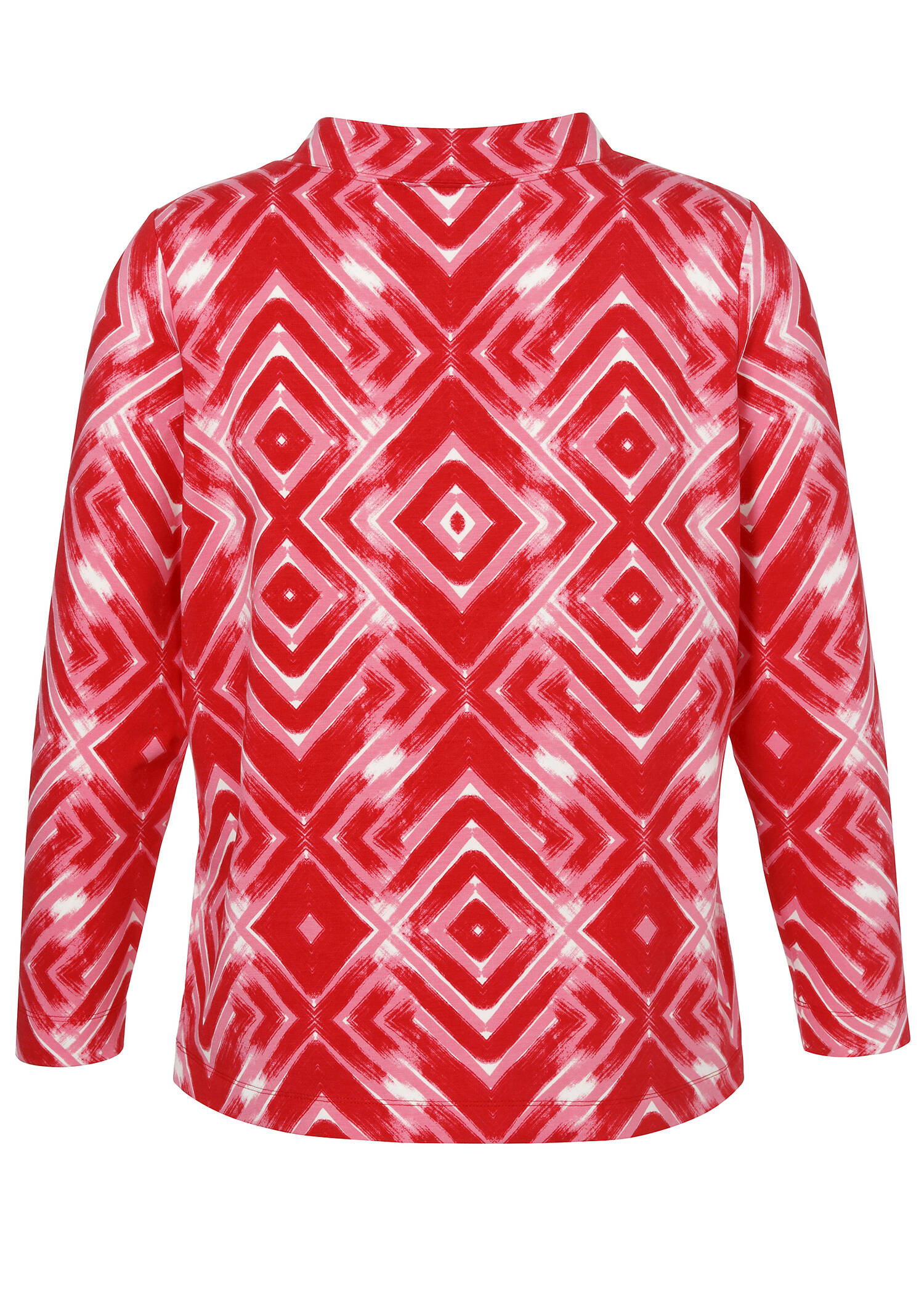 Stehkragen-Sweatshirt mit Allover-Print /