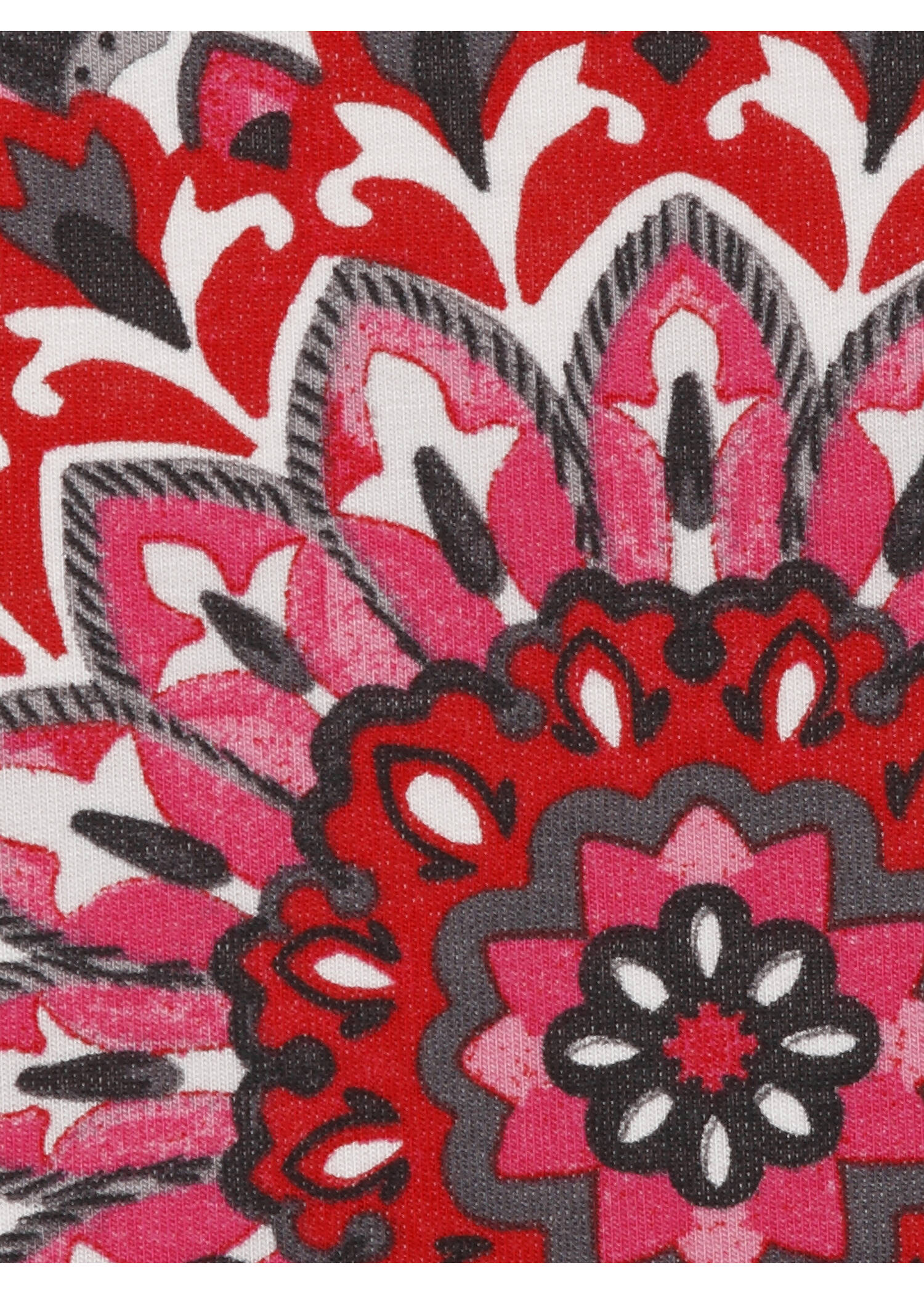Stehkragen-Sweatshirt mit floralem Print /