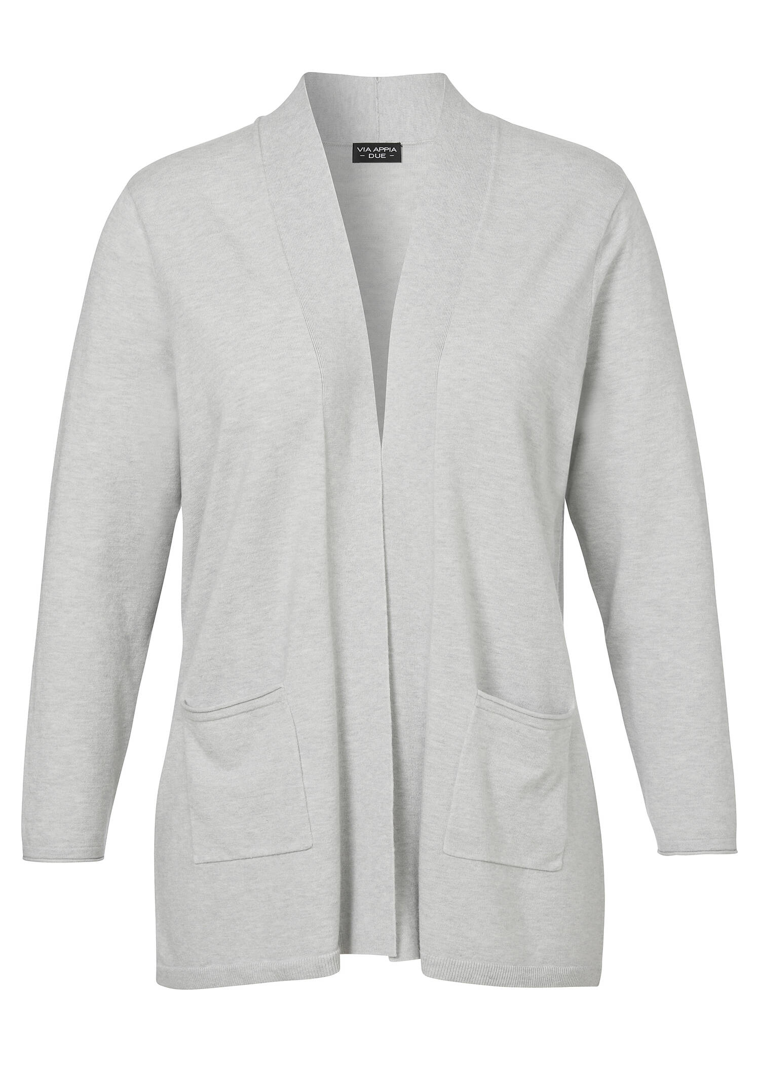 Edel-zeitlose Basic Feinstrickjacke /