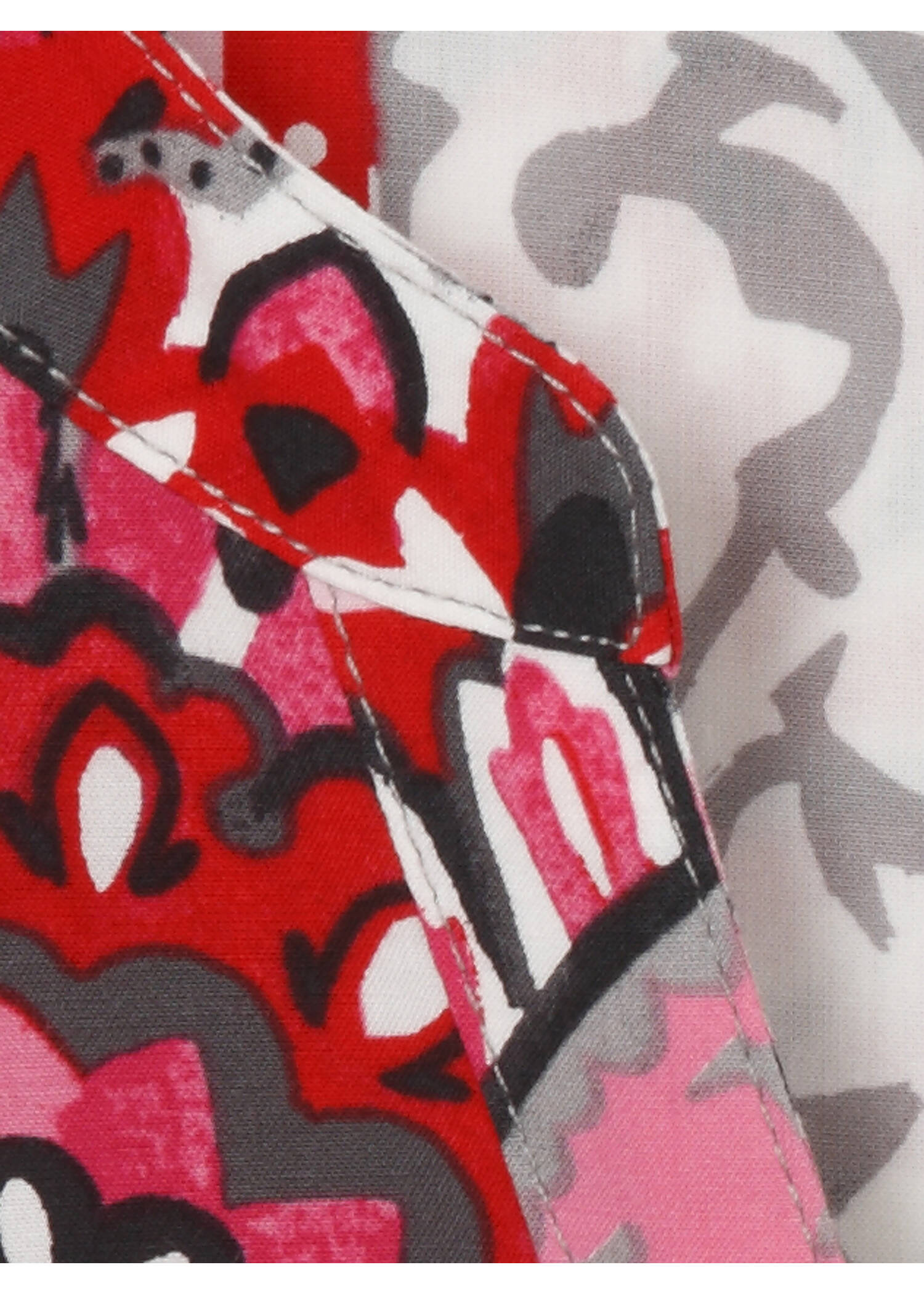 Fließende Viskosebluse mit Allover-Print /