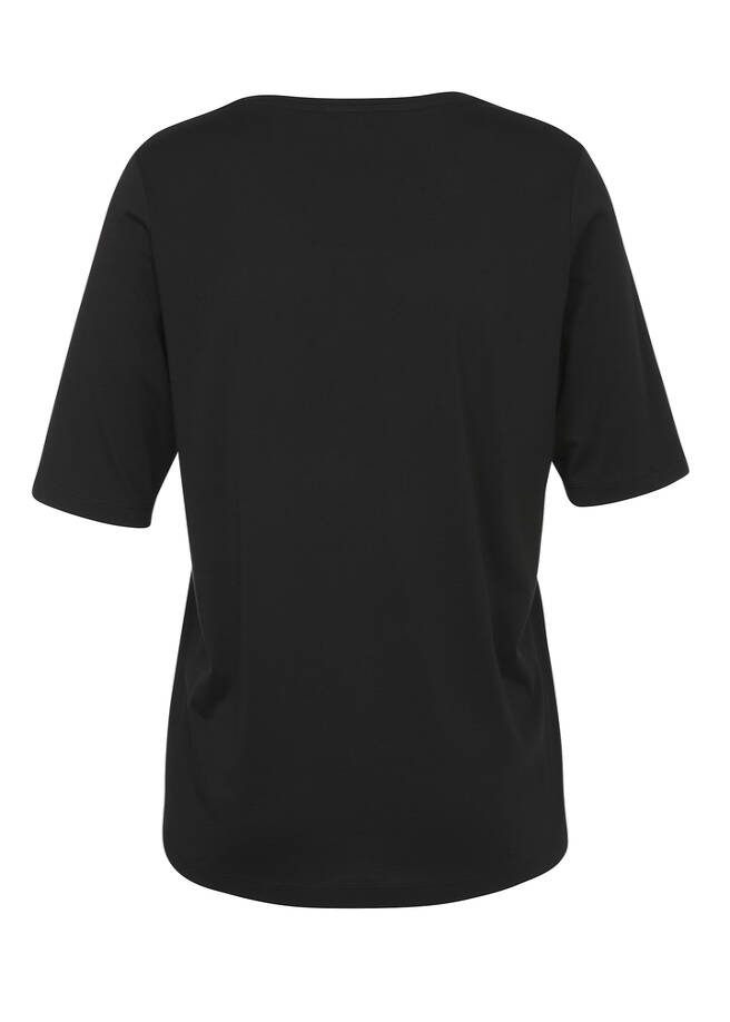 Modernes T-Shirt in unifarbenem Design / 