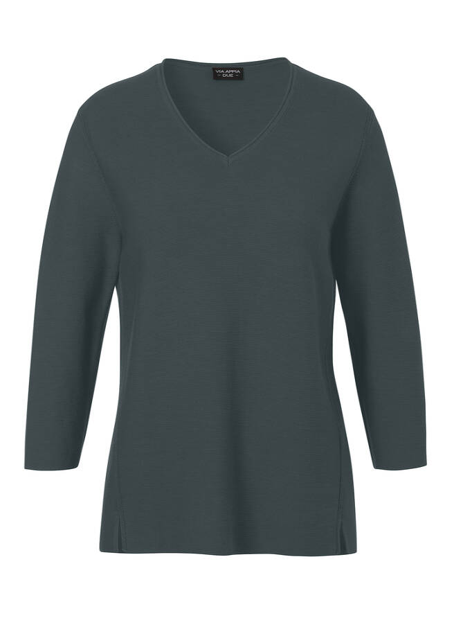 Softer 3/4-Arm Baumwoll-Pullover / 