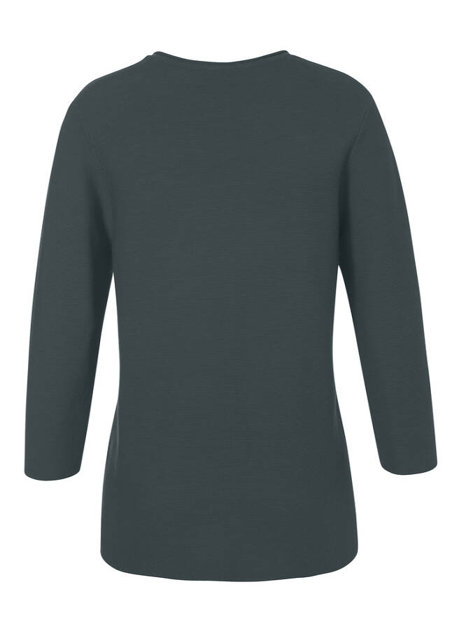 Softer 3/4-Arm Baumwoll-Pullover / 