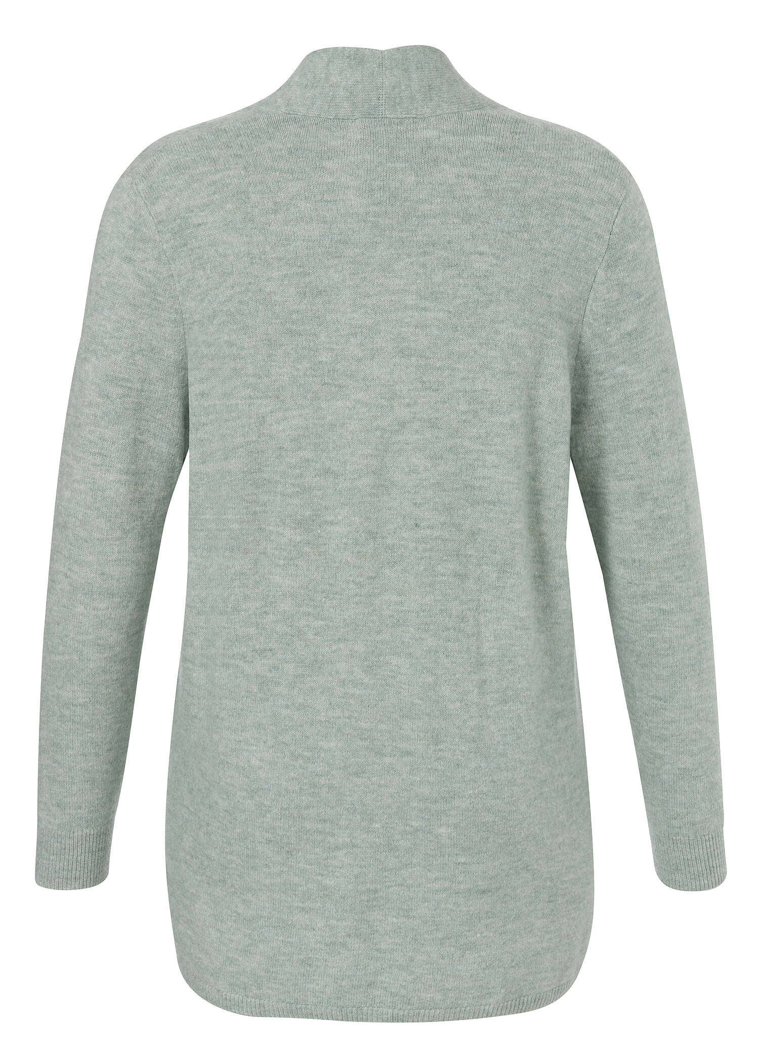 Offene Feinstrickjacke mit Schalkragen /