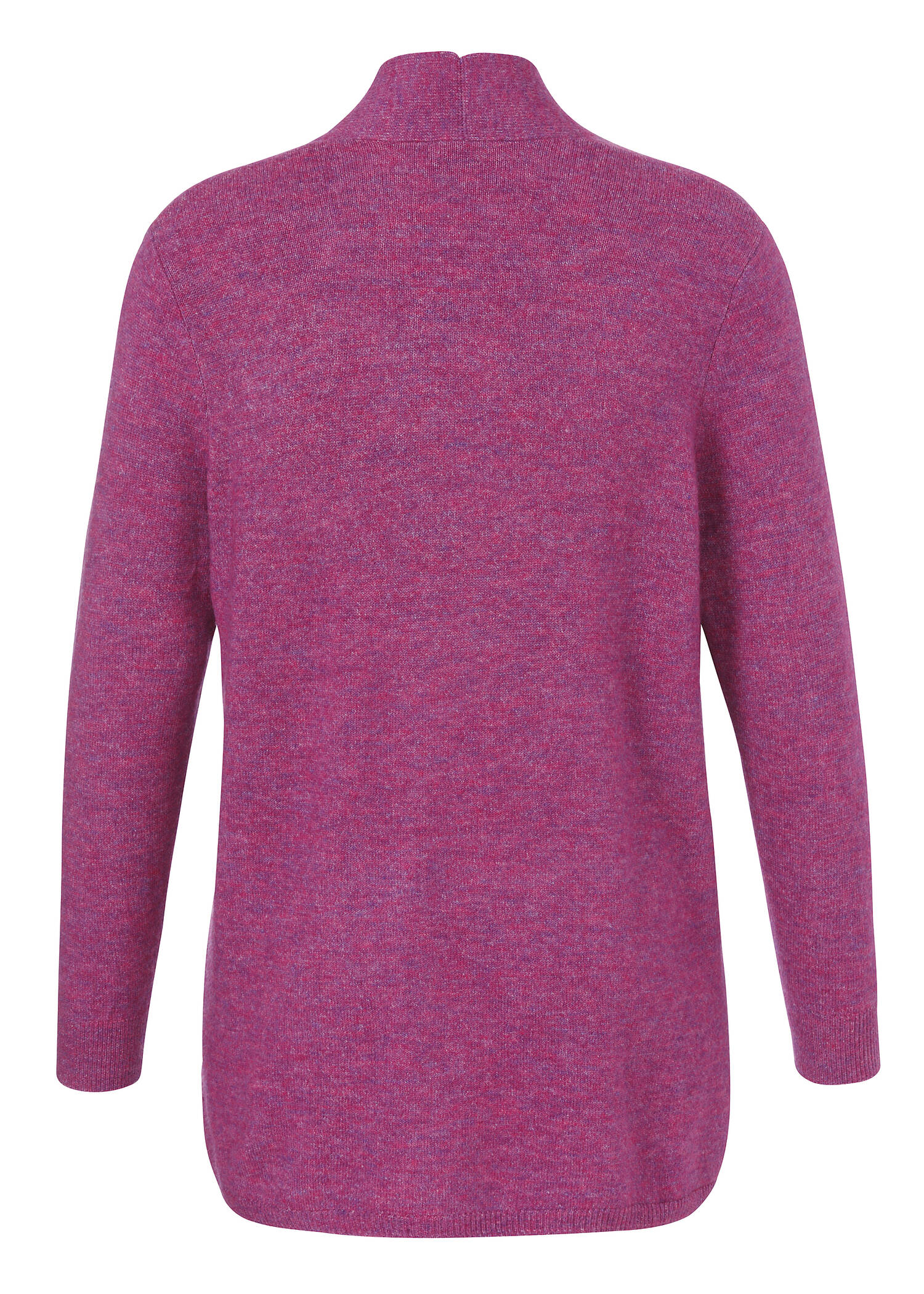 Offene Feinstrickjacke mit Schalkragen /