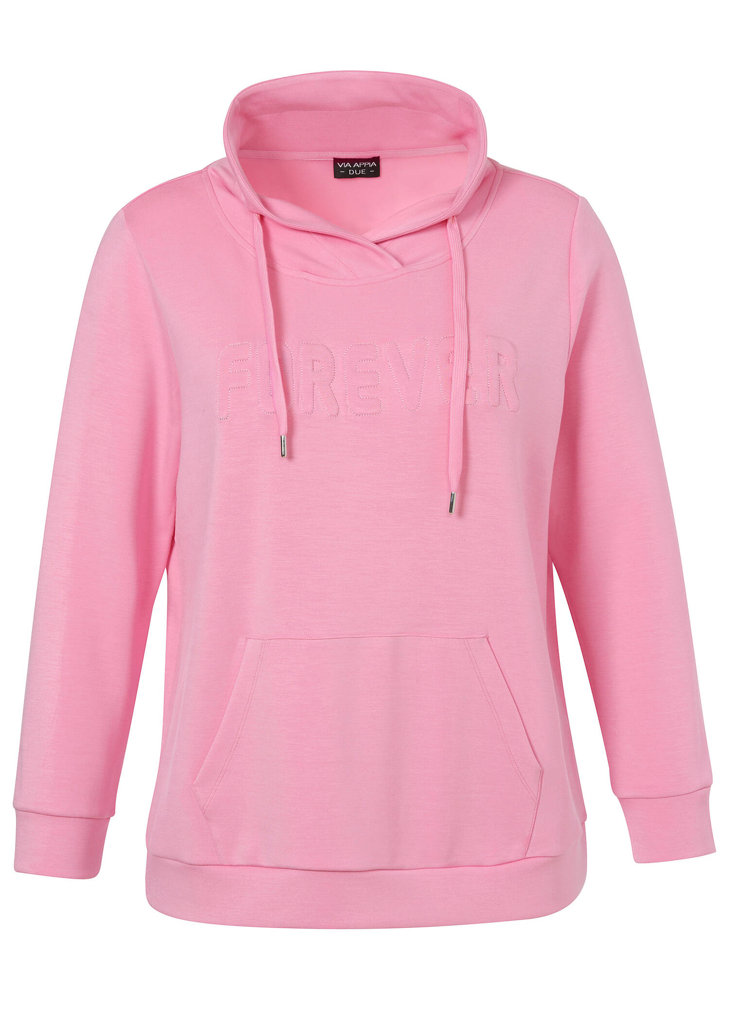 Sweatshirt Pink mit Stehkragen /