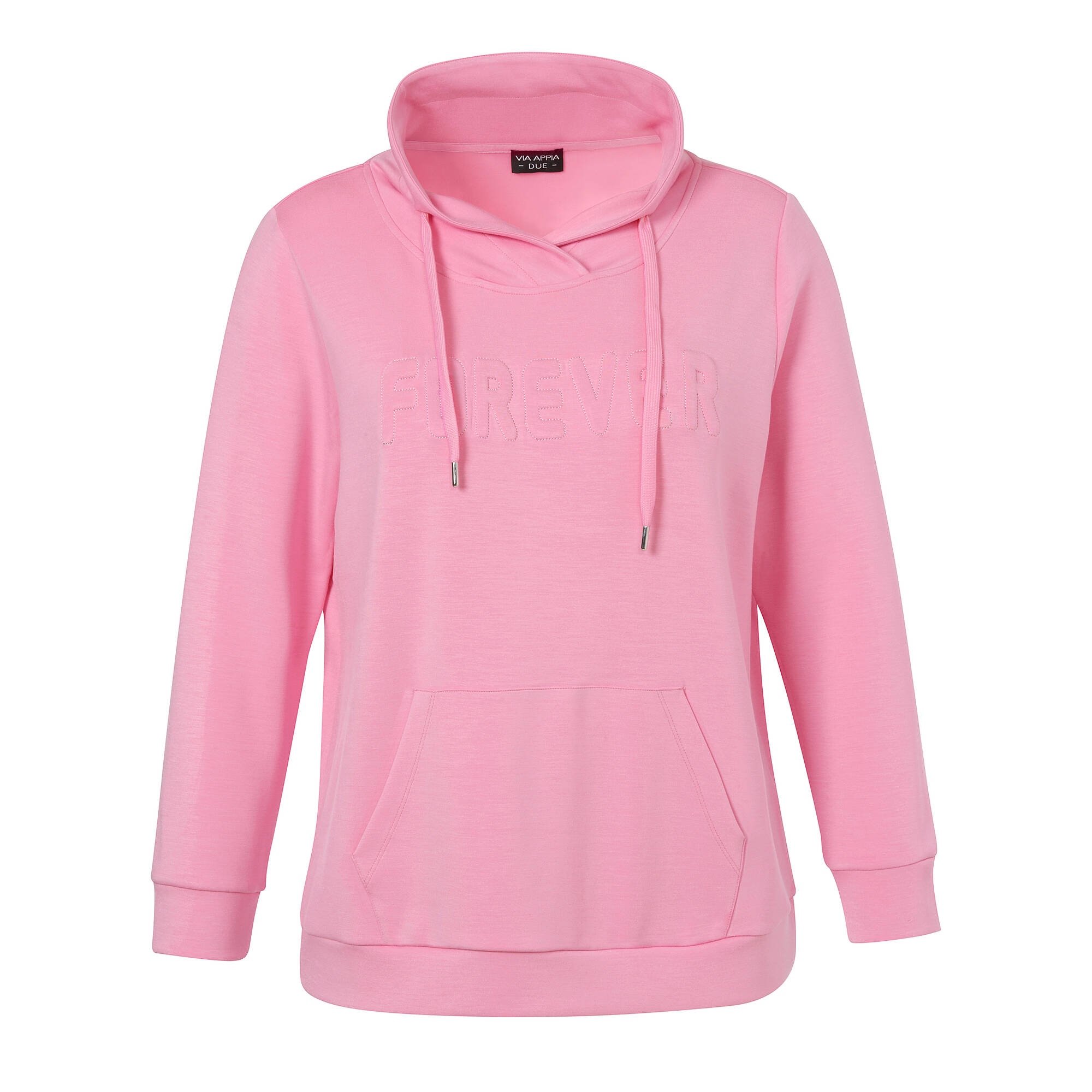 Sweatshirt Pink mit Stehkragen