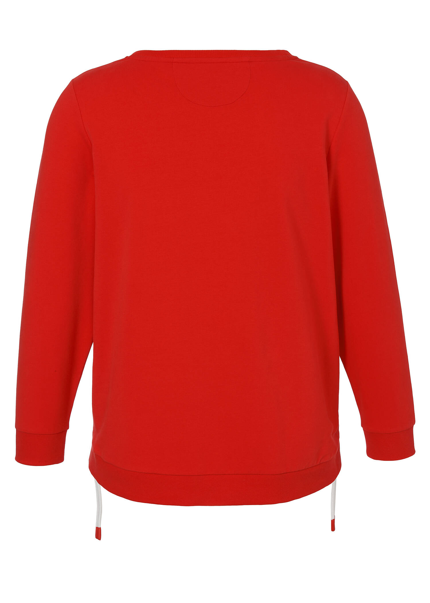 Softes Baumwoll-Sweatshirt mit Zierzippern /