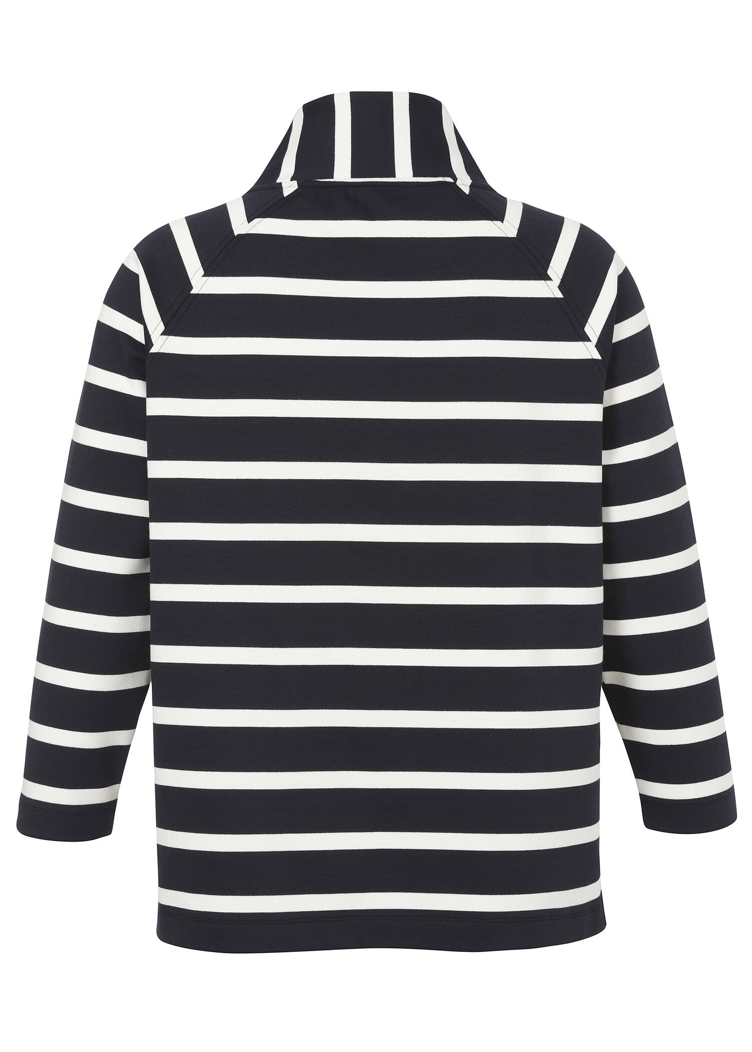 Marine Sweatshirt-Jacke mit Zipper /