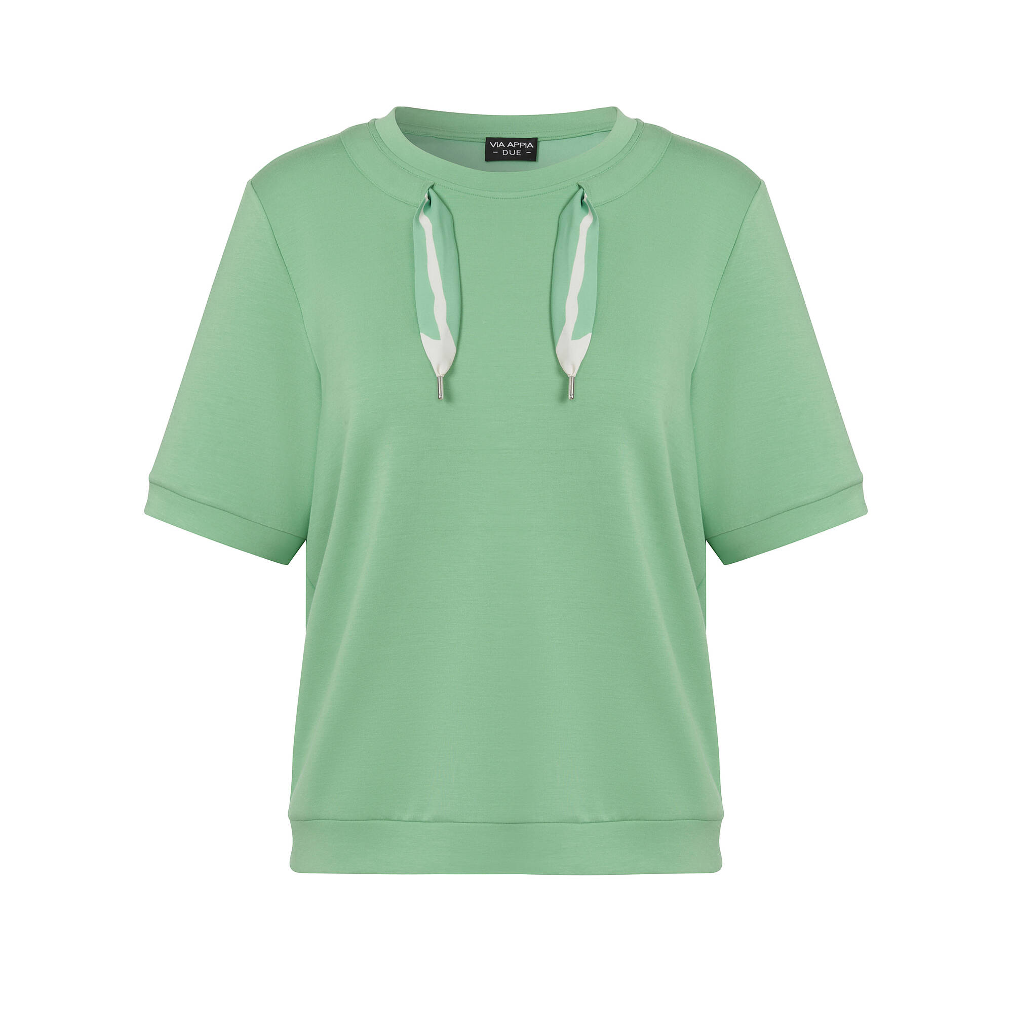 Halbarm-Sweatshirt mit Schmuckband