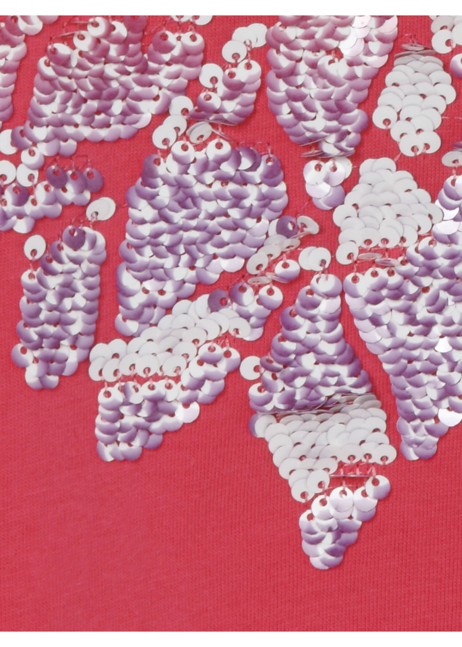 Softes Baumwoll-T-Shirt mit Pailletten-Motiv /