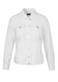 Farbige Jeansjacke mit modischem Crash-Effekt / 
