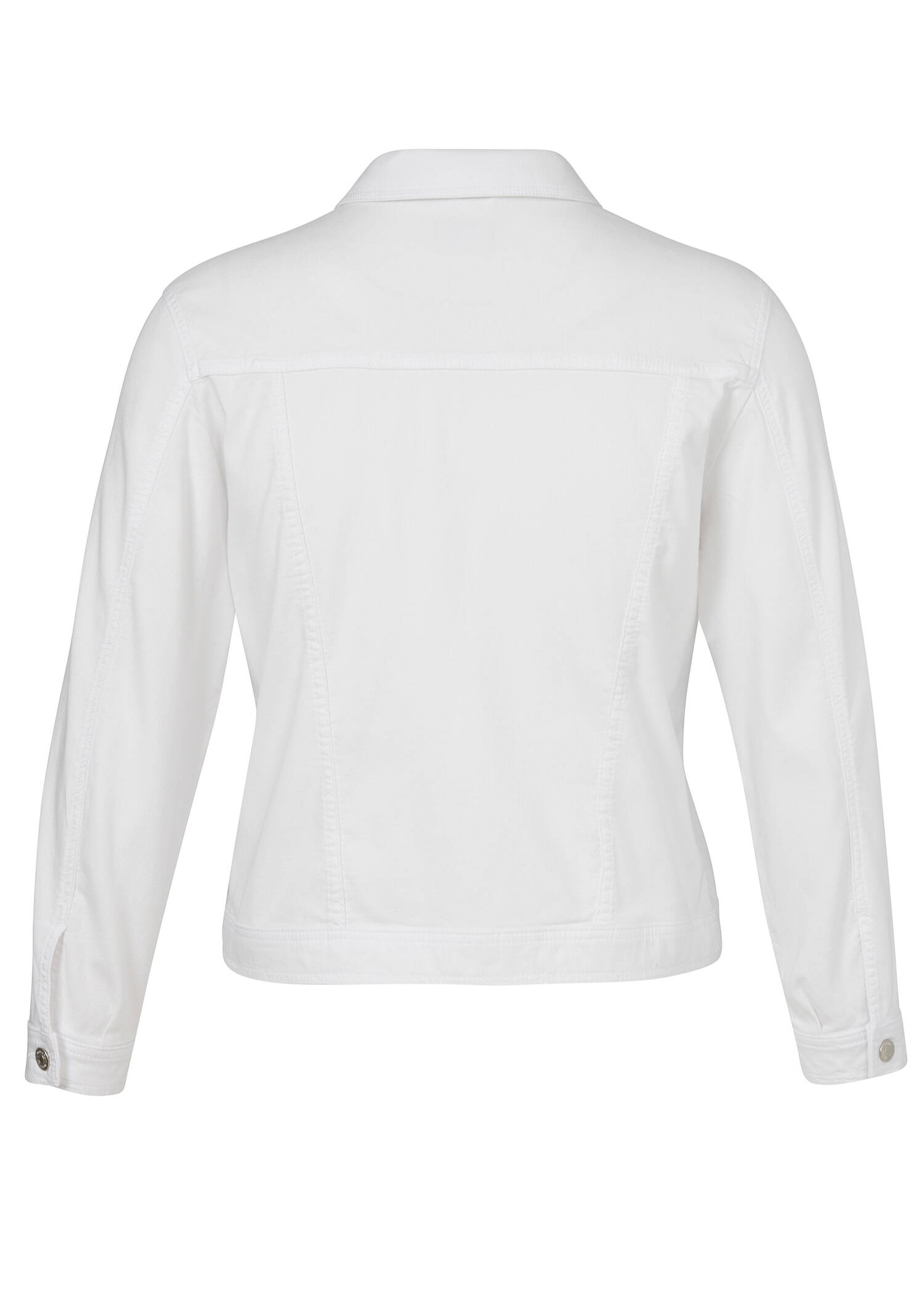 Farbige Jeansjacke mit modischem Crash-Effekt /