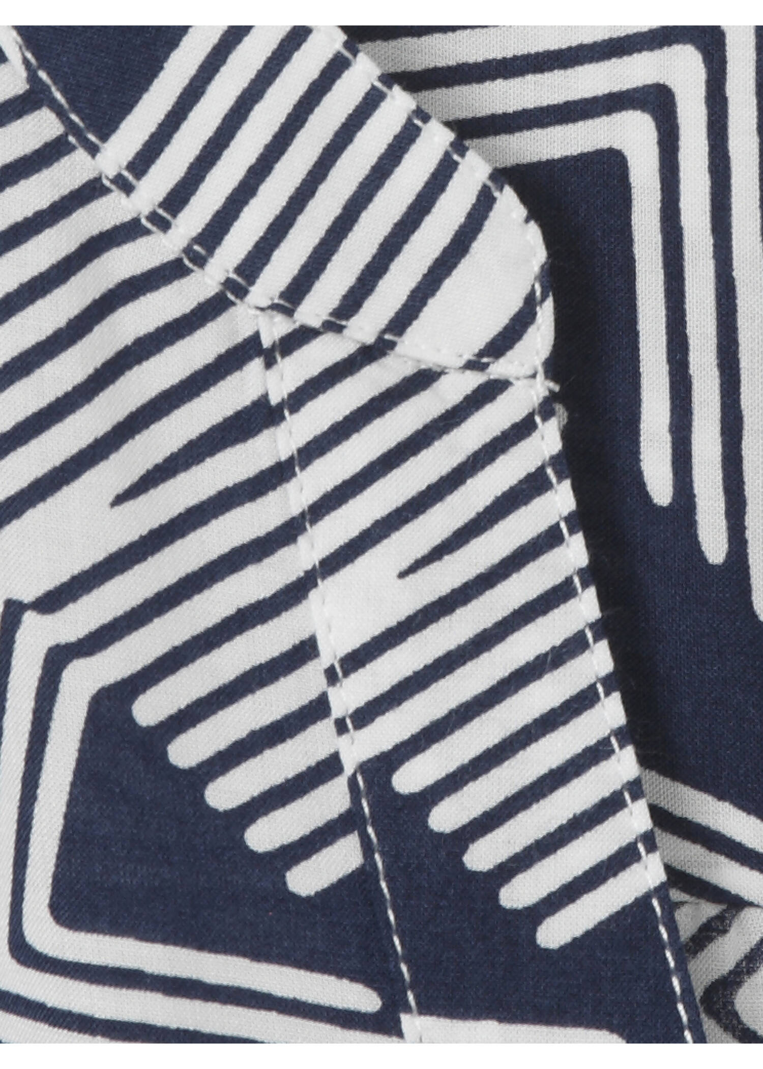 Zarte Viskose-Print-Bluse mit Gummizugsaum /