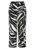 Luftige Viskose-Schlupfhose mit Zebramuster / 
