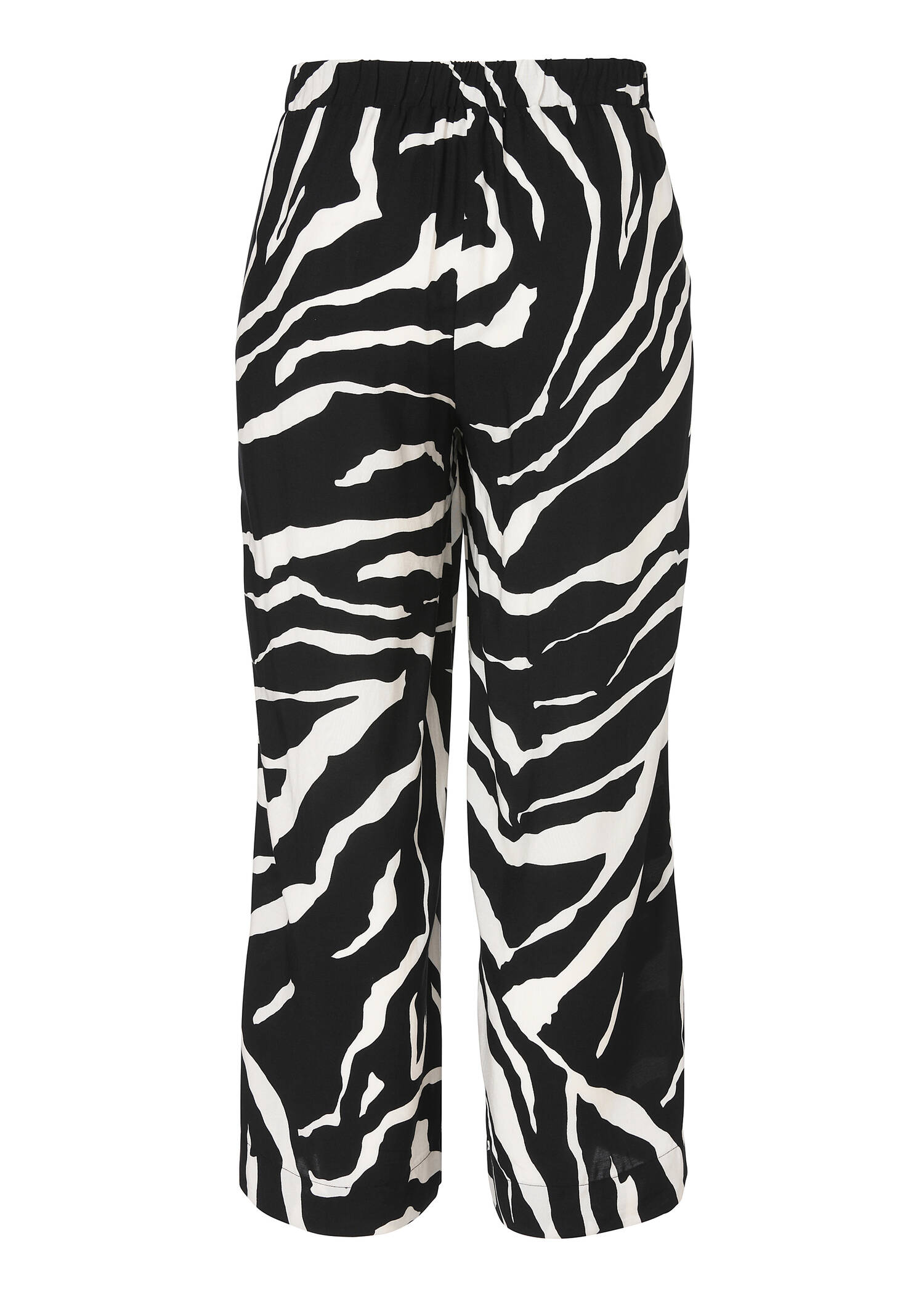 Luftige Viskose-Schlupfhose mit Zebramuster / 