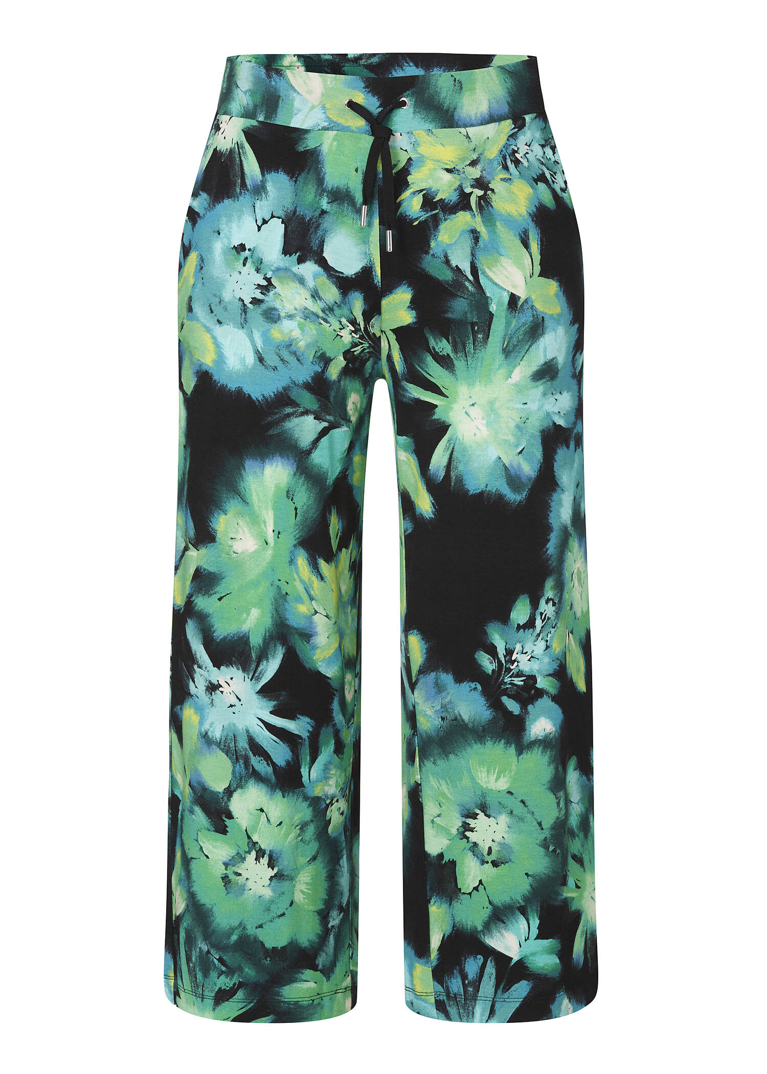 Modische Jersey Schlupfhose Flower Festival mit weitem Bein /