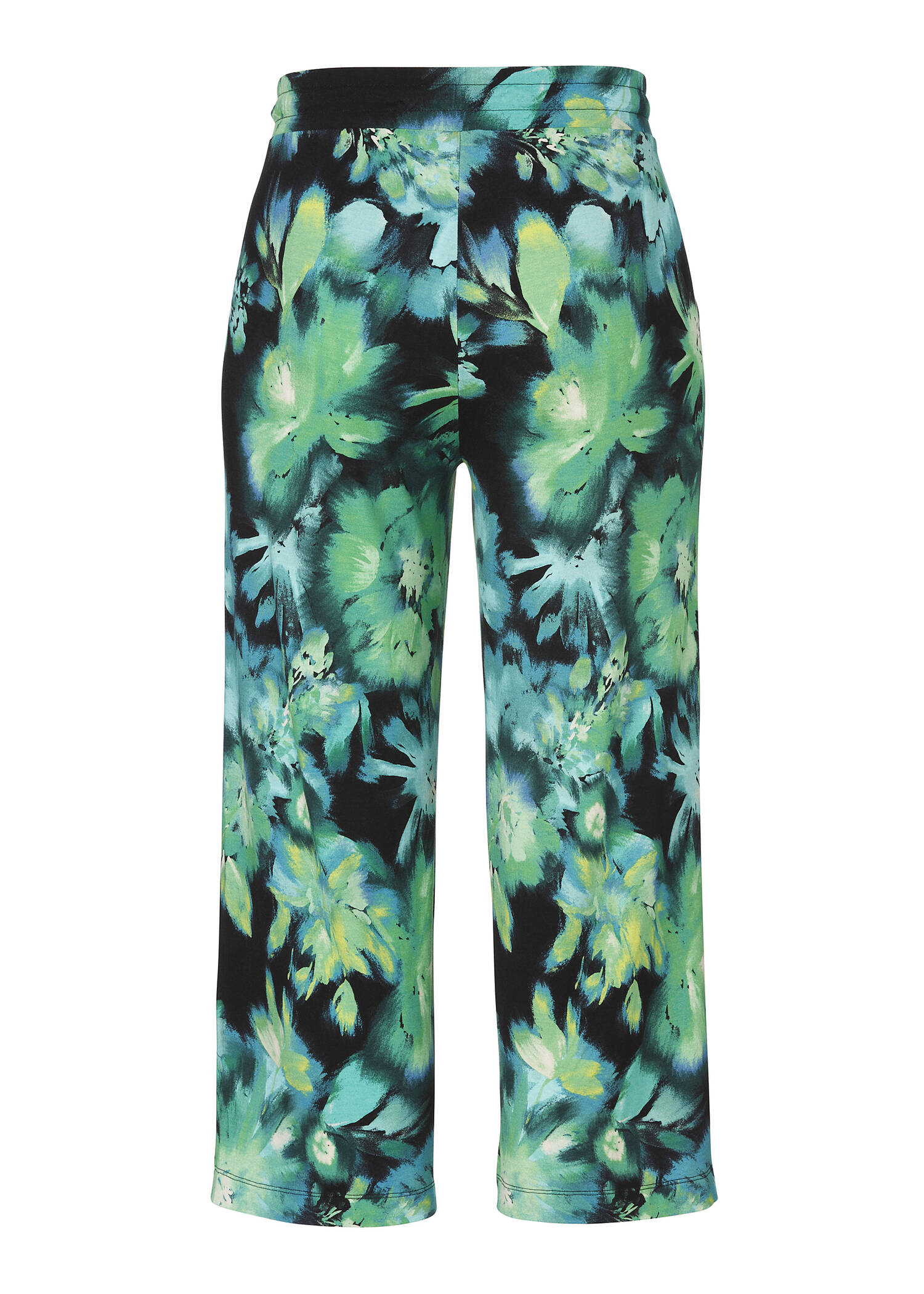 Modische Jersey Schlupfhose Flower Festival mit weitem Bein /