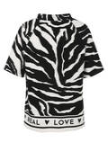 Halbarm-Sweatshirt Modern Animal Print / 