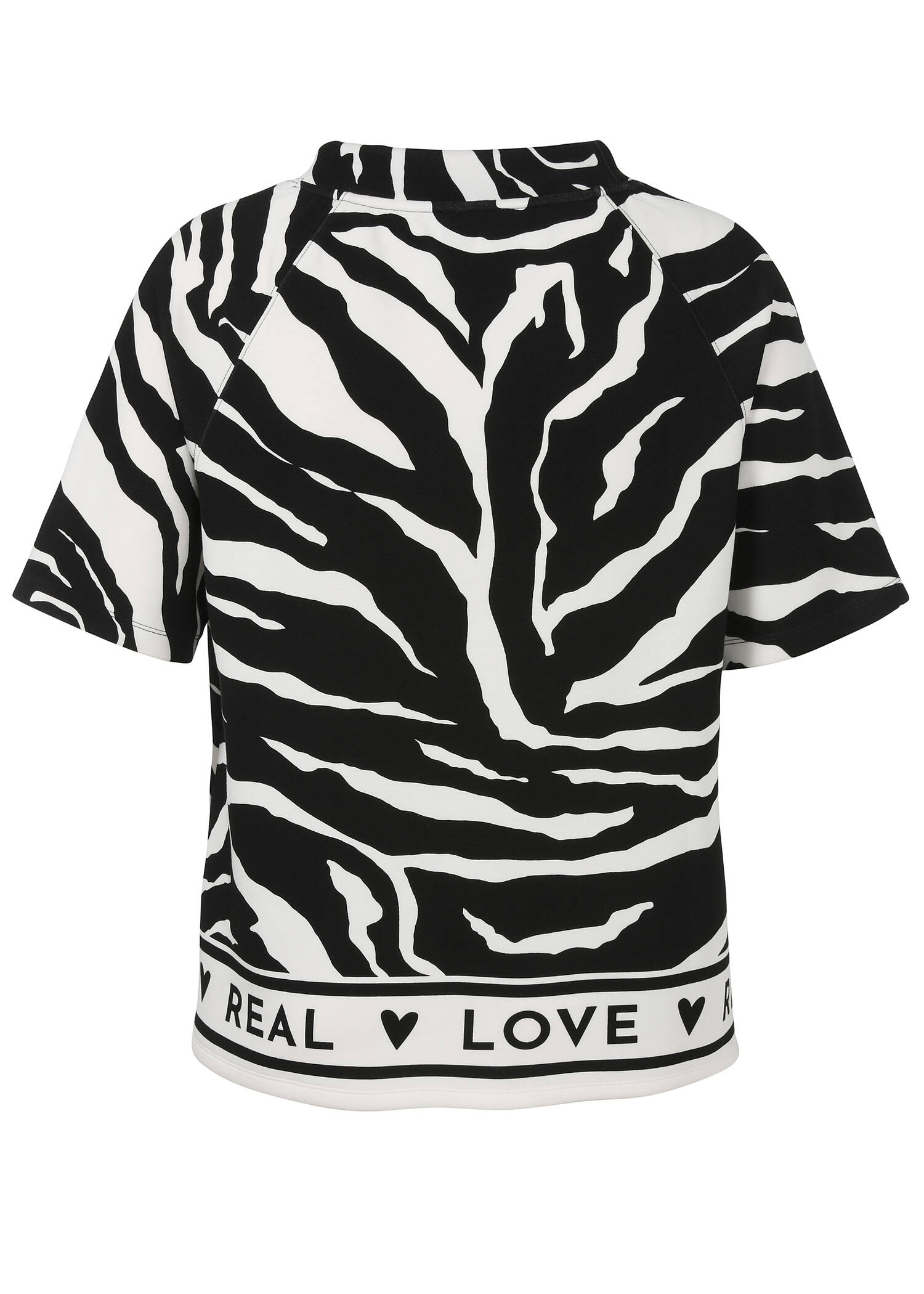 Halbarm-Sweatshirt Modern Animal Print /
