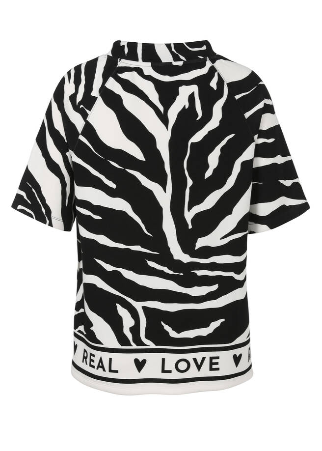 Halbarm-Sweatshirt Modern Animal Print / 