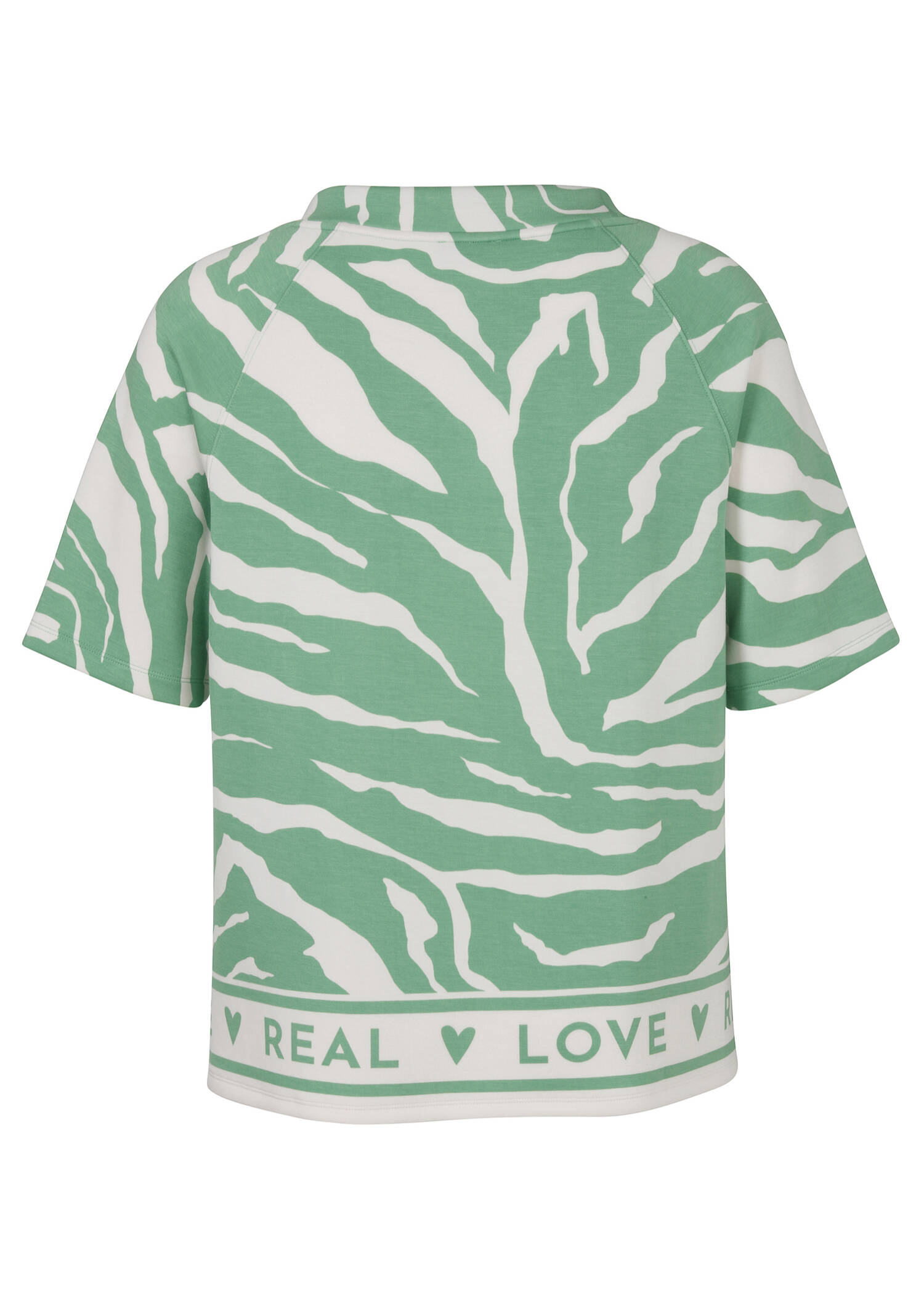 Halbarm-Sweatshirt Modern Animal Print / 