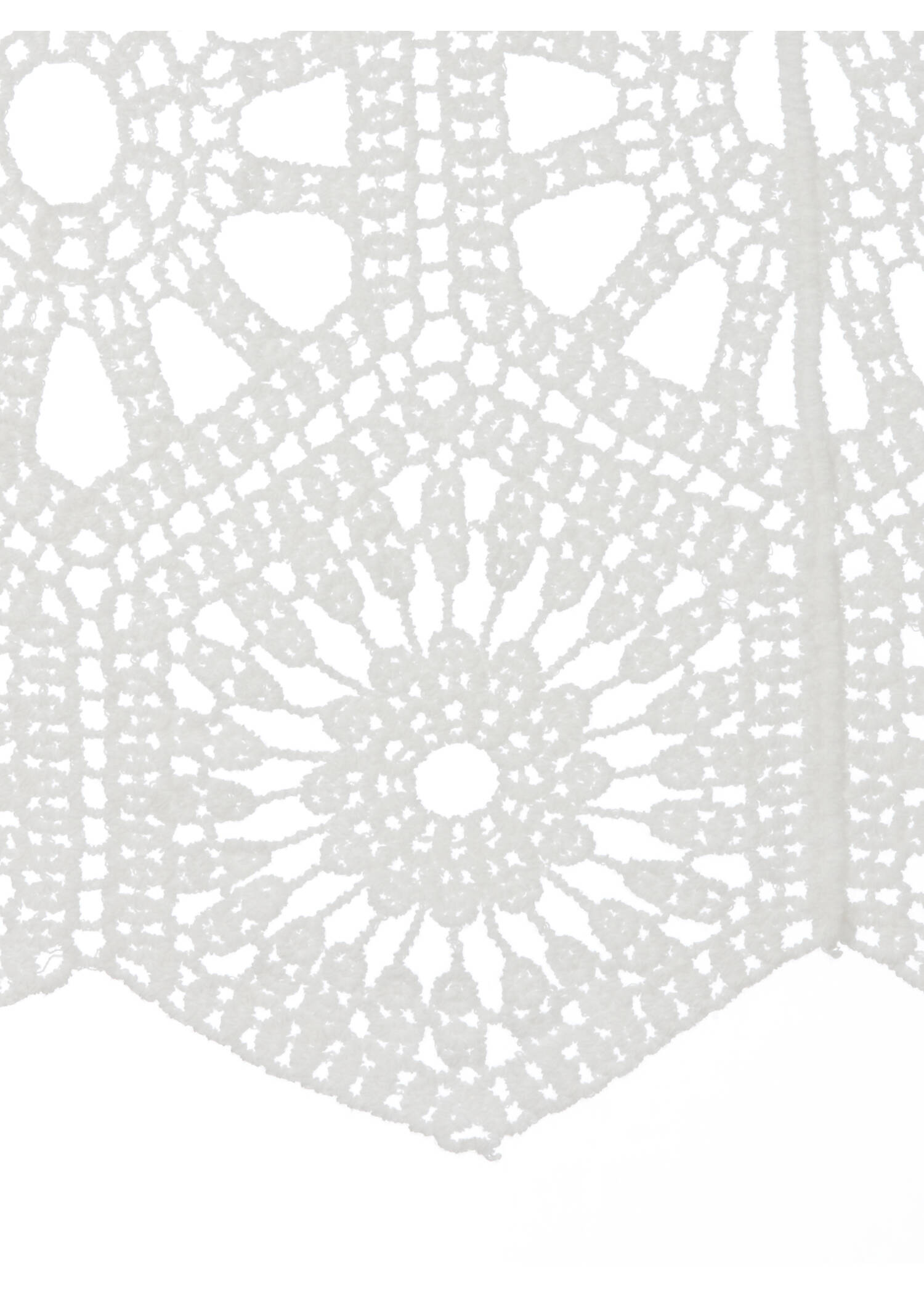 Feminine 3/4-Arm Ajour Baumwoll-Jacke /