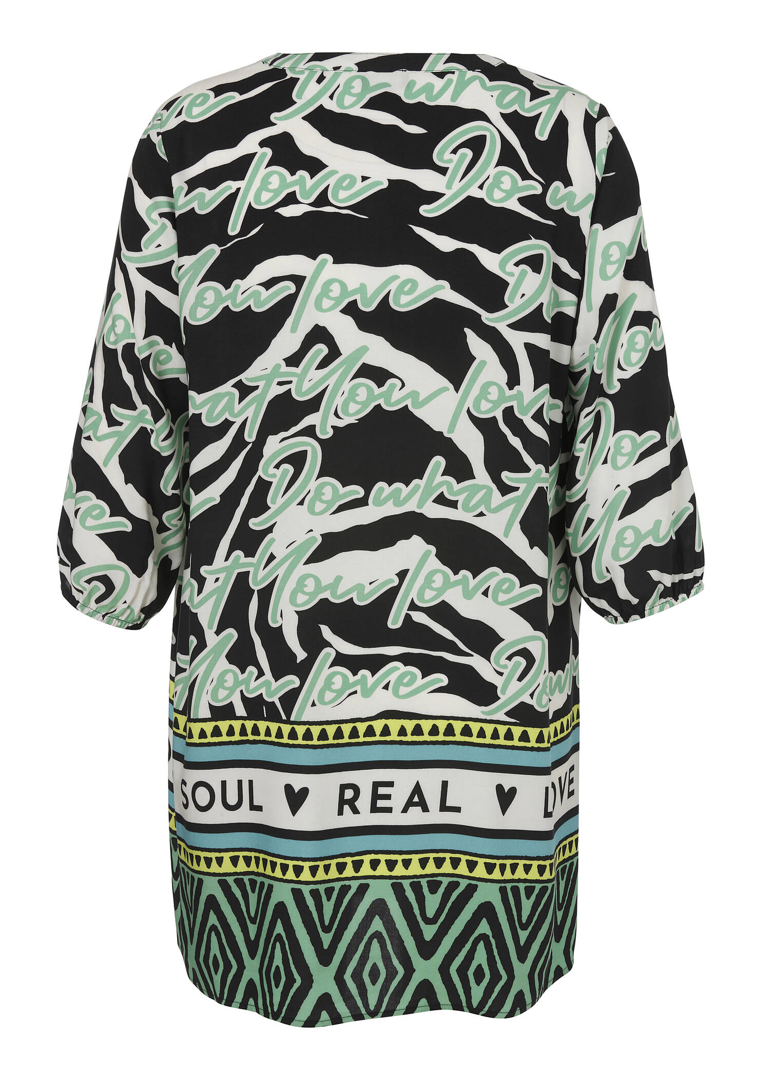 Fließende Viskose-Long-Tunika Summer Festival / 