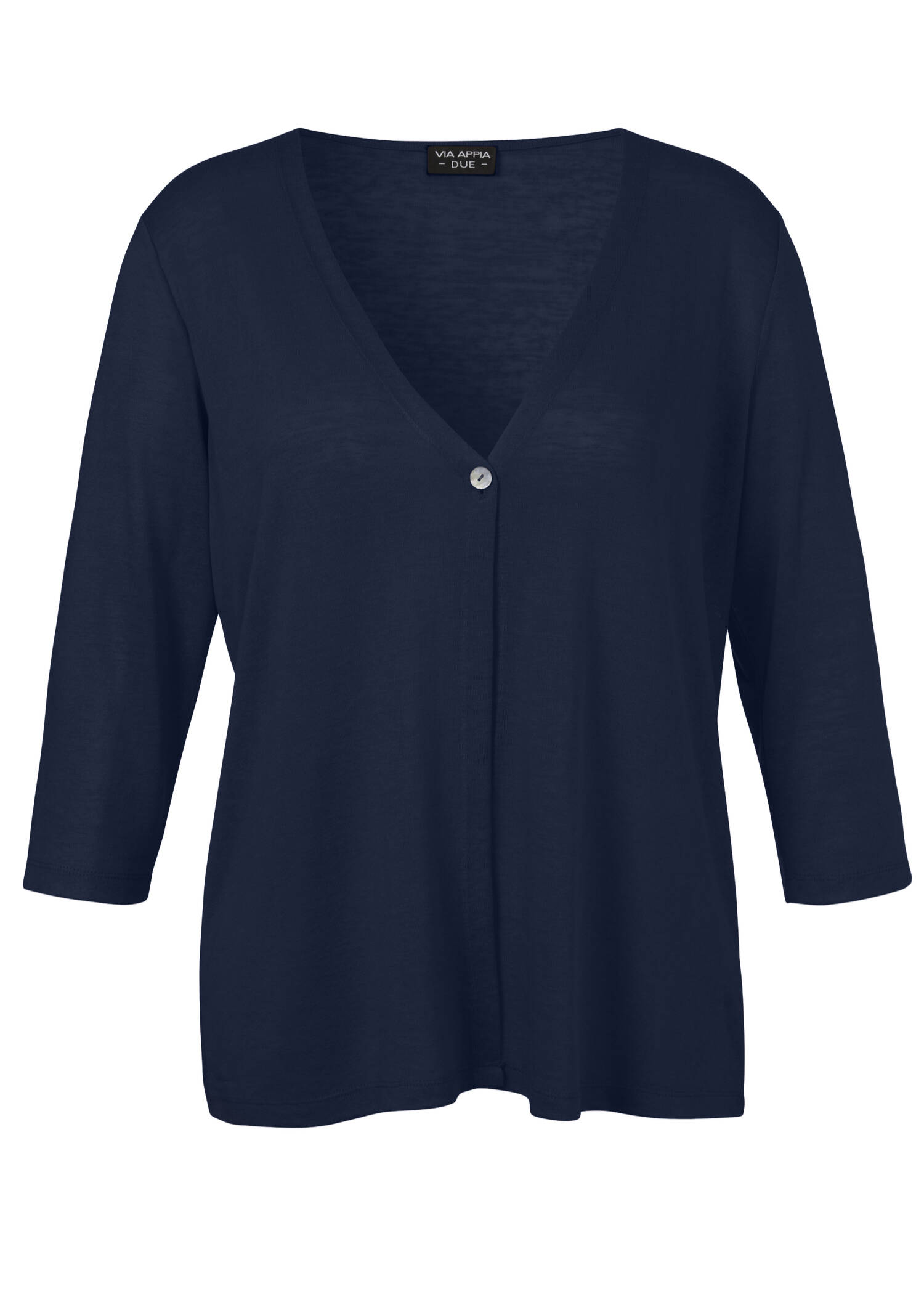 Leichte Feinstrickjacke mit Strukturmuster /