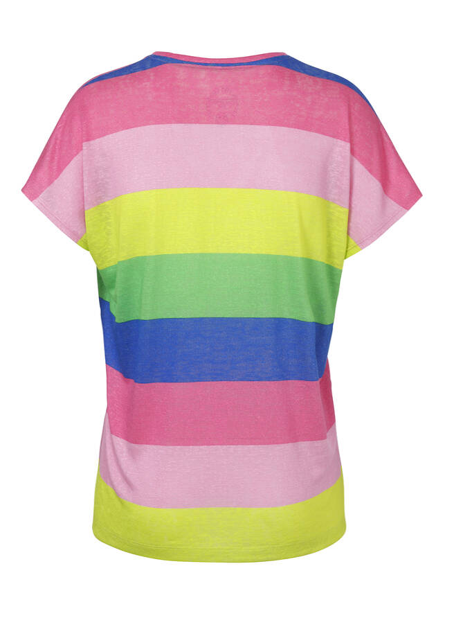 Zartes Color Blocking Shirt mit Strukturmuster / 