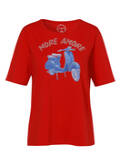 Softes Baumwoll-Shirt mit geschmücktem Vespa-Motiv / 