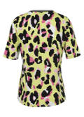 Geripptes T-Shirt mit Modern Leo-Muster / 