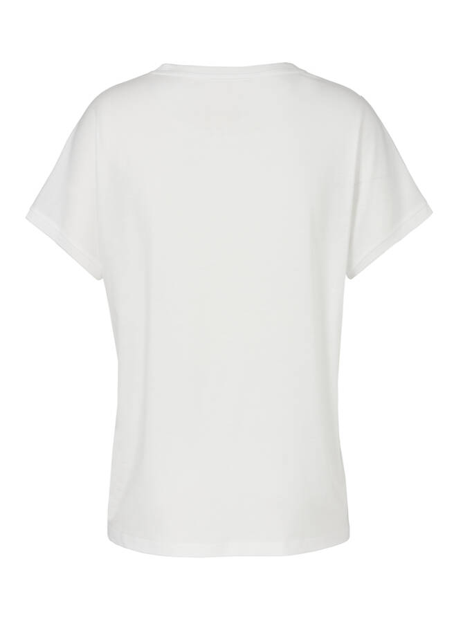 Softes T-Shirt mit geschmücktem Print Black & White / 