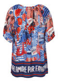Halbarm Viskose-Bluse "More Amore" / 