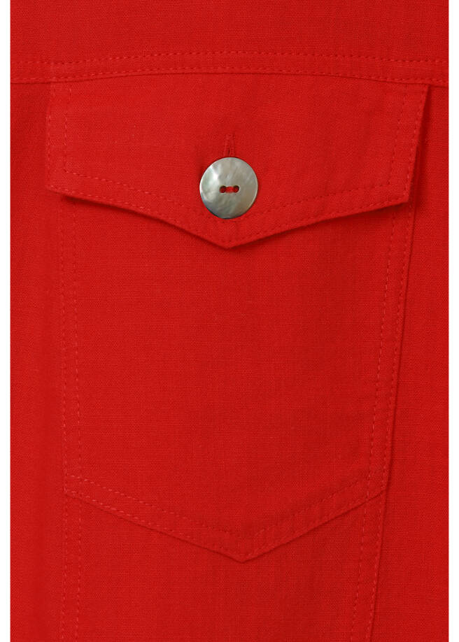Kurze Kasten-Jacke aus zarter Baumwolle / 