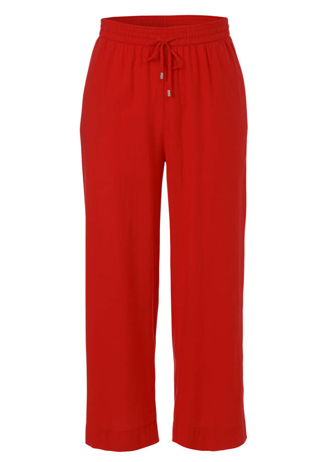 7/8 Schlupfhose aus zarter Baumwolle gerades Bein / 